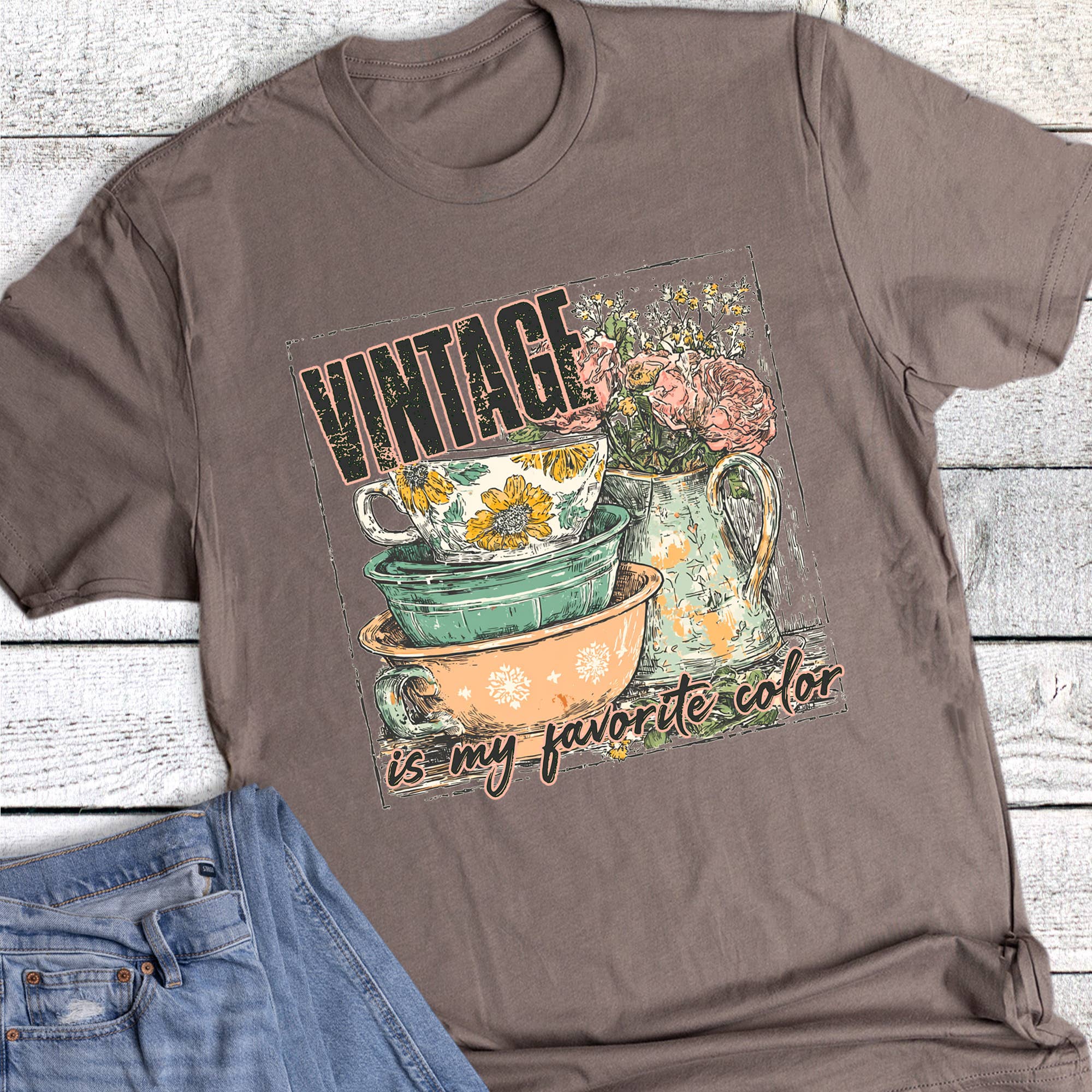 Vintage Is My Favorite Color Graphic Tee