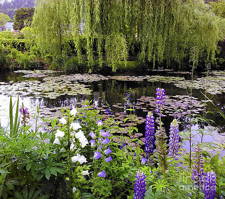 Spring In Giverny #1 Print Unisex , , , Long Sleeve Tee