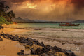 Waimanalo Bay #1 Print Unisex , , , Long Sleeve Tee
