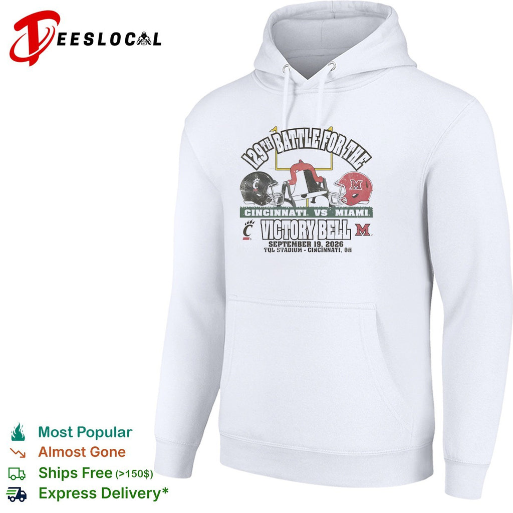 129th Battle for the Victory Bell Cincinnati vs Miami 2026 shirt