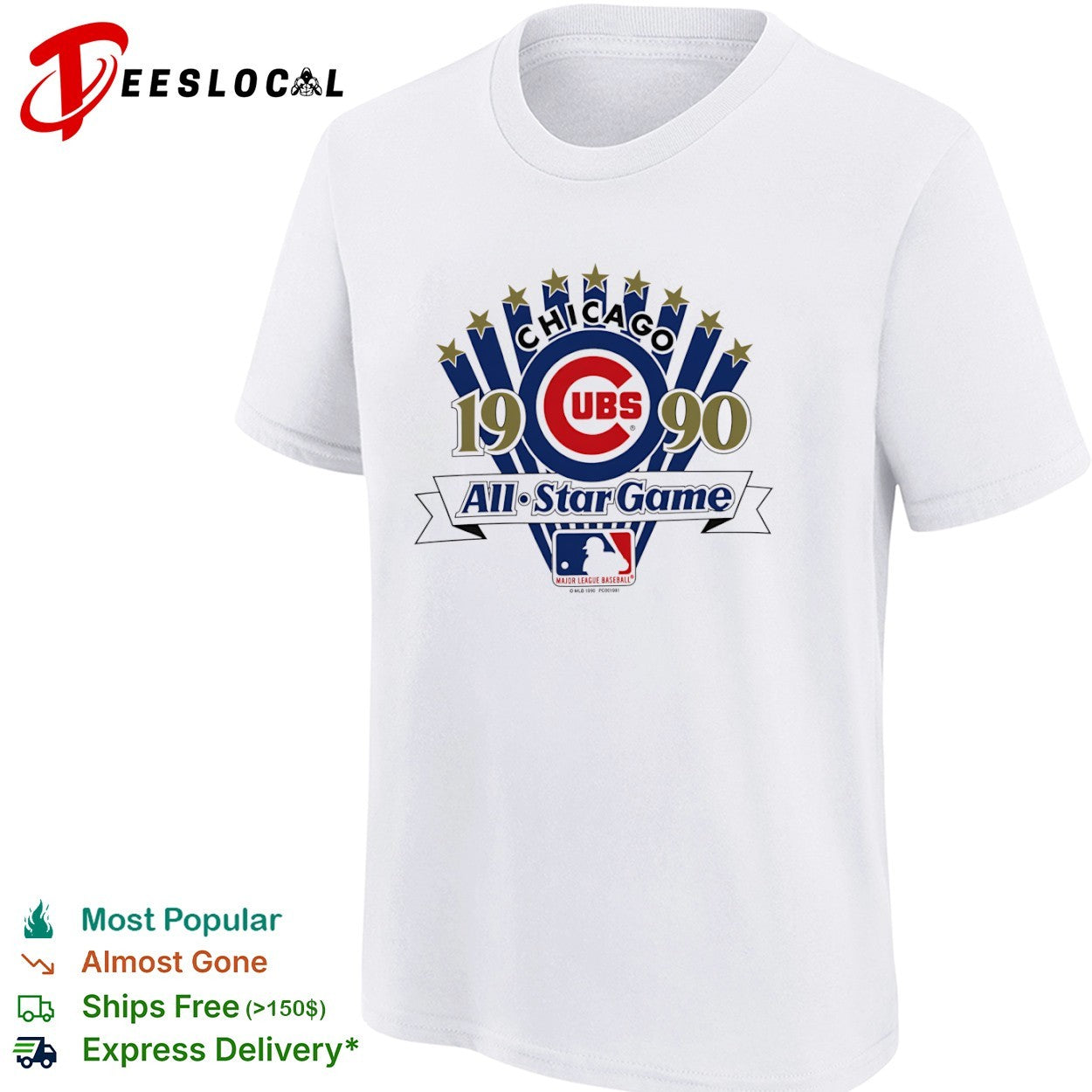 1990 Chicago Cubs All-Star Game Logo MLB shirt