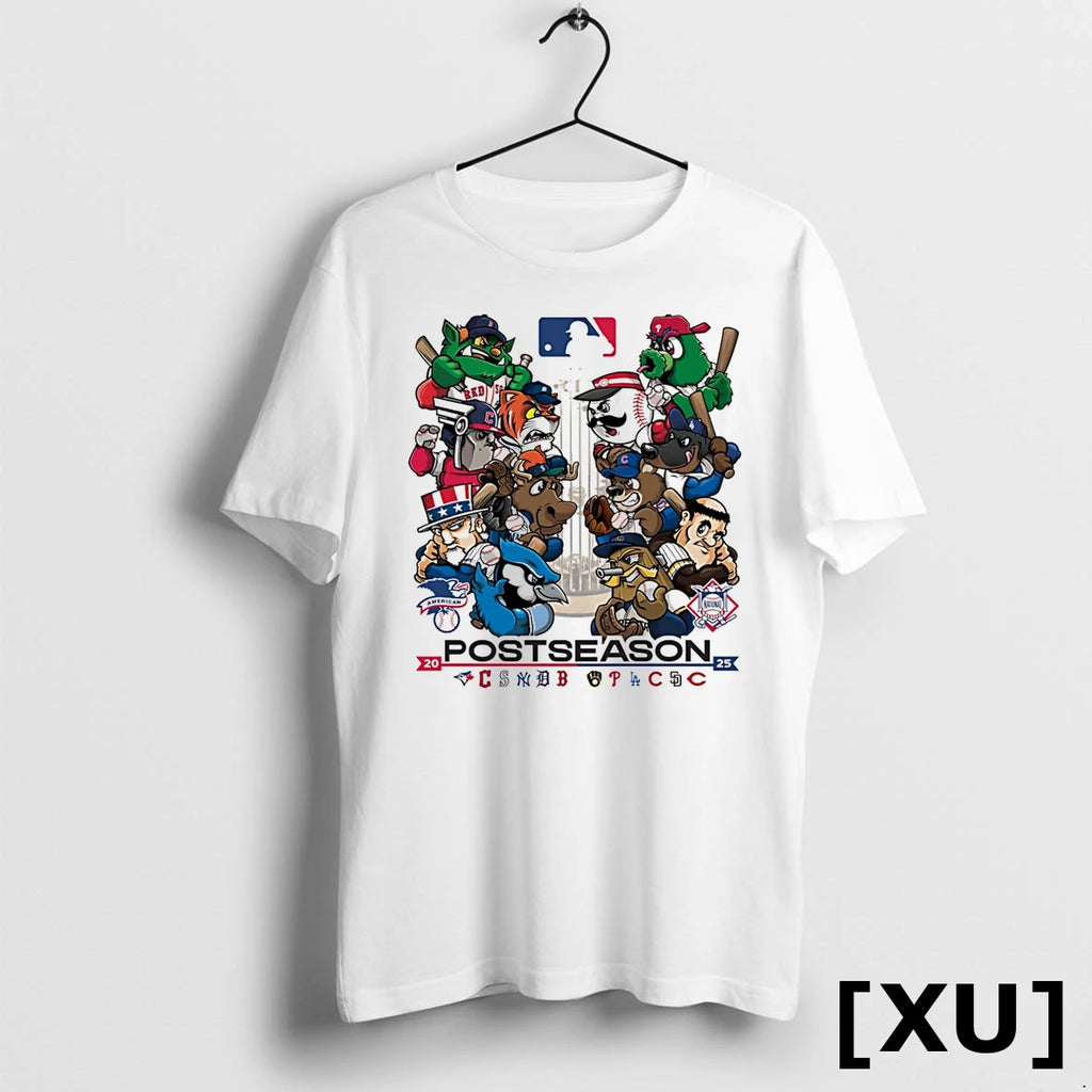 2025 Mlb Postseason October Baseball Mascot Tshirts Sweater