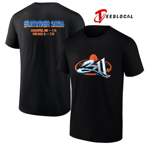 311 Band Summer Shakopee Minnesota and Chicago Illinois logo shirt