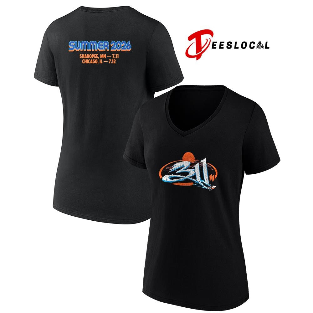 311 Band Summer Shakopee Minnesota and Chicago Illinois logo shirt