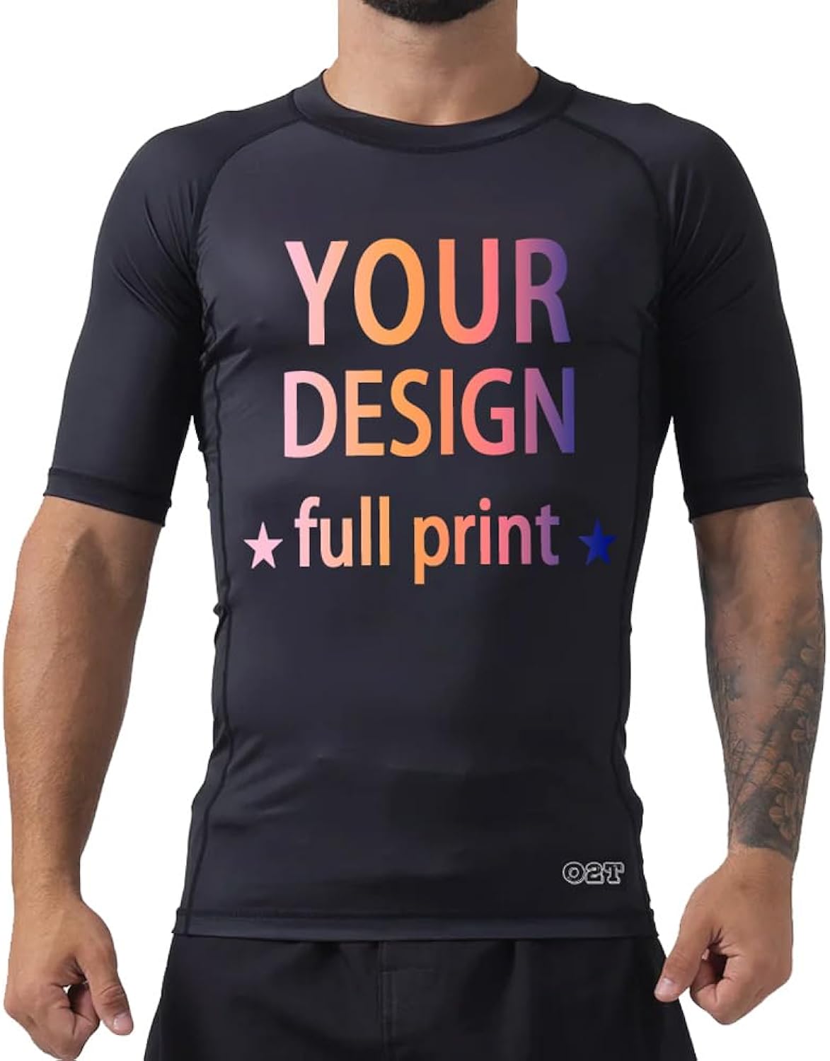 Custom BJJ Rash Guards Personalized No Gi Tight Grappling Base Layer Unisex , , , Long Sleeve Tee