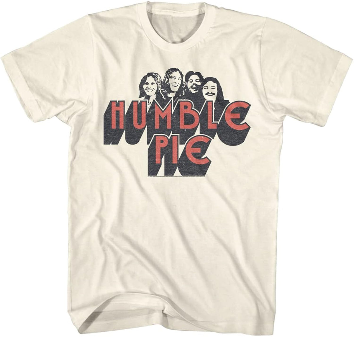 Humble Pie 70s Rock Music Band Image Adult Short Sleeve Fun Tshirts Cool Graphic Tees