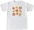 Vintage Peaches Printed Graphic Tees Summer Women Cute Short Sleeve Summer Fruit Shirt Aesthetic Tops