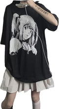 Women's Loose Fit , Black, S, Gothic, Grunge, Streetwear, Harajuku, Dark, Size S Unisex , , , Long Sleeve Tee
