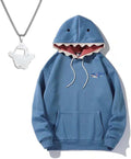 Shark Graphic Unisex Soft Cotton Blend Pullover Casual Streetwear Cute Shark for Teens