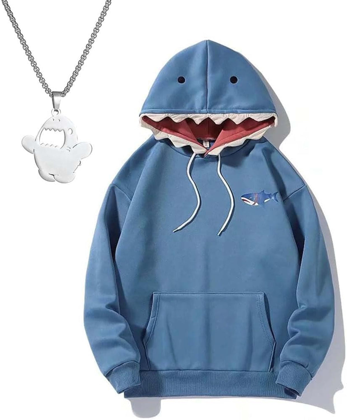 Shark Graphic Unisex Soft Cotton Blend Pullover Casual Streetwear Cute Shark for Teens
