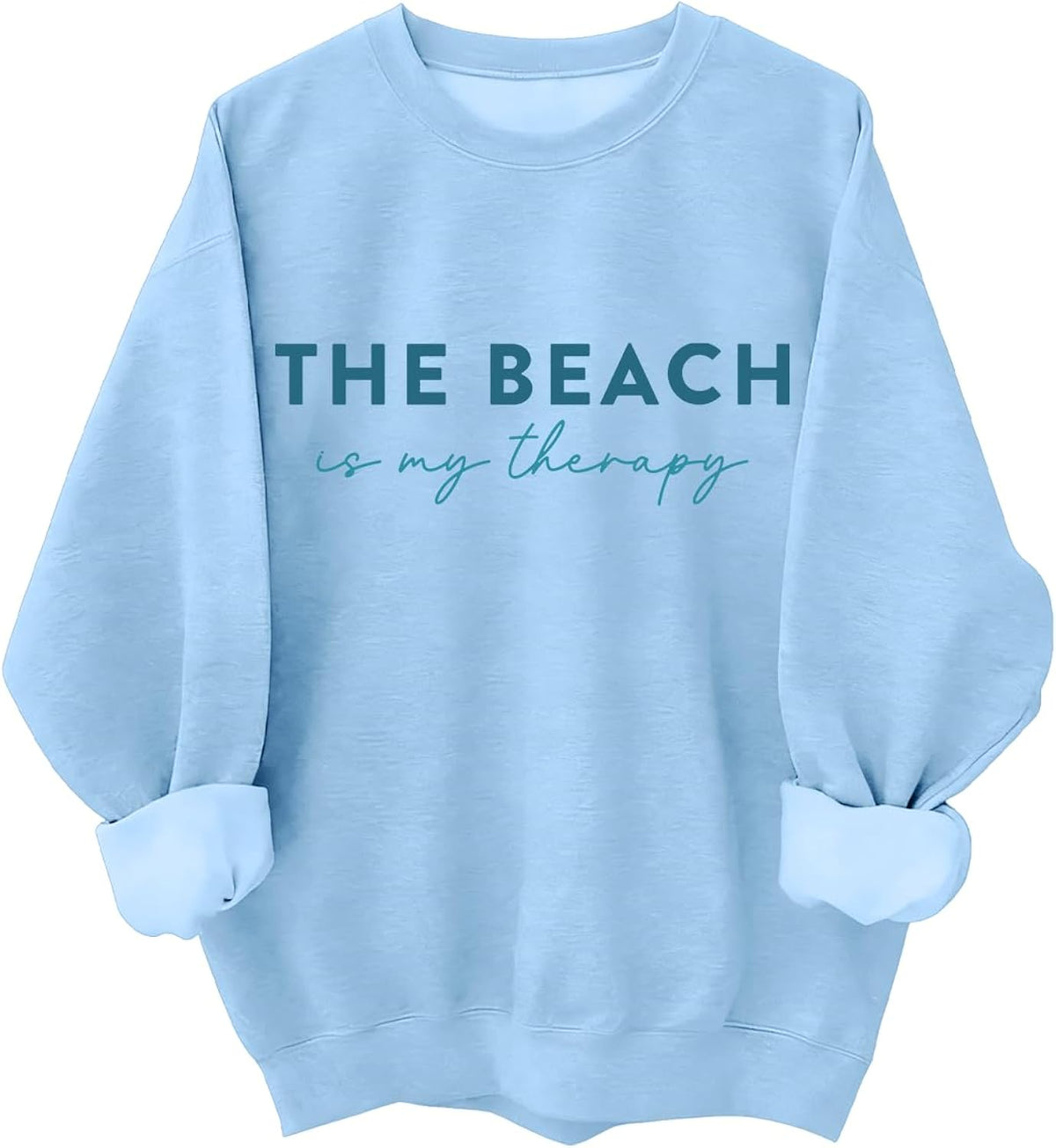 Beach for Women The Beach Is My Therapy Graphics Long Sleeve Shirts