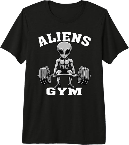 Aliens Gym Funny Workout body building Fitness