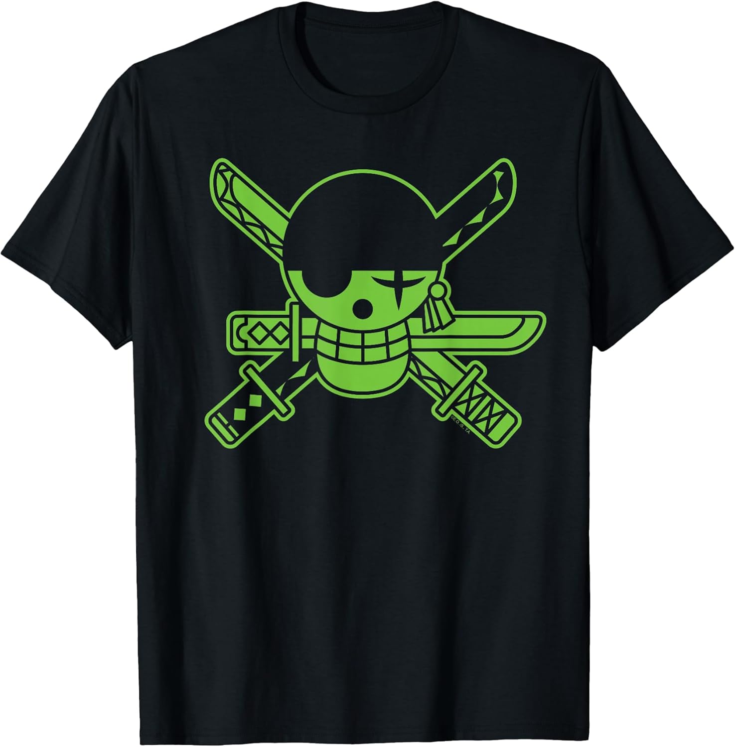 Anime Green Roronoa Zoro Jolly Roger Unisex , , , Long Sleeve Tee