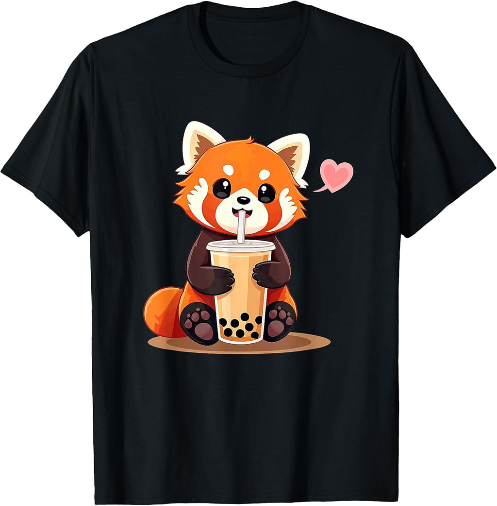Kawaii Red Panda Boba Tea