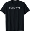 Minimalistic Motivational Quote Elevate Inspiration Unisex , , , Long Sleeve Tee