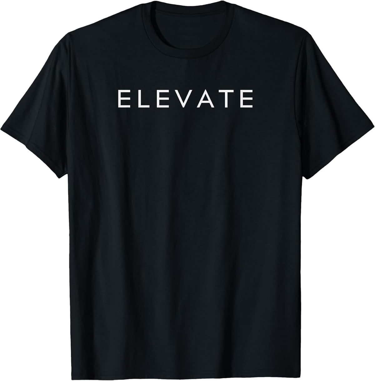 Minimalistic Motivational Quote Elevate Inspiration Unisex , , , Long Sleeve Tee