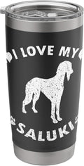Saluki Dog Gifts I Love My Saluki Stainless Steel Insulated Tumbler