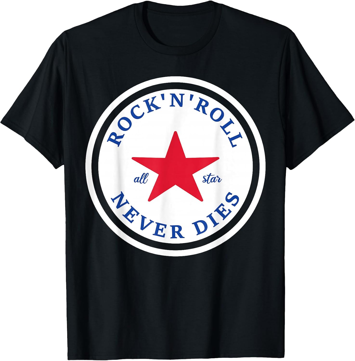 Rock N Roll Never Dies Rock and Roll All Star Music Unisex , , , Long Sleeve Tee