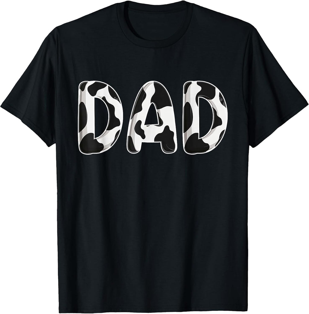 Cow Pattern Print Family Matching Birthday Shirts