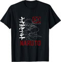 for Men - Anime Graphic with Kunai Kanji Design - Black, Short Sleeve, Size S Unisex , , , Long Sleeve Tee
