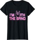 I'm With The Band Rock Music Guitarist Drummer Girlfriend Unisex , , , Long Sleeve Tee
