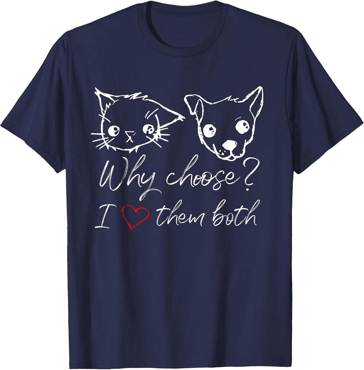 Cat and Dog Lover I Love Puppies and Kittens Unisex , , , Long Sleeve Tee