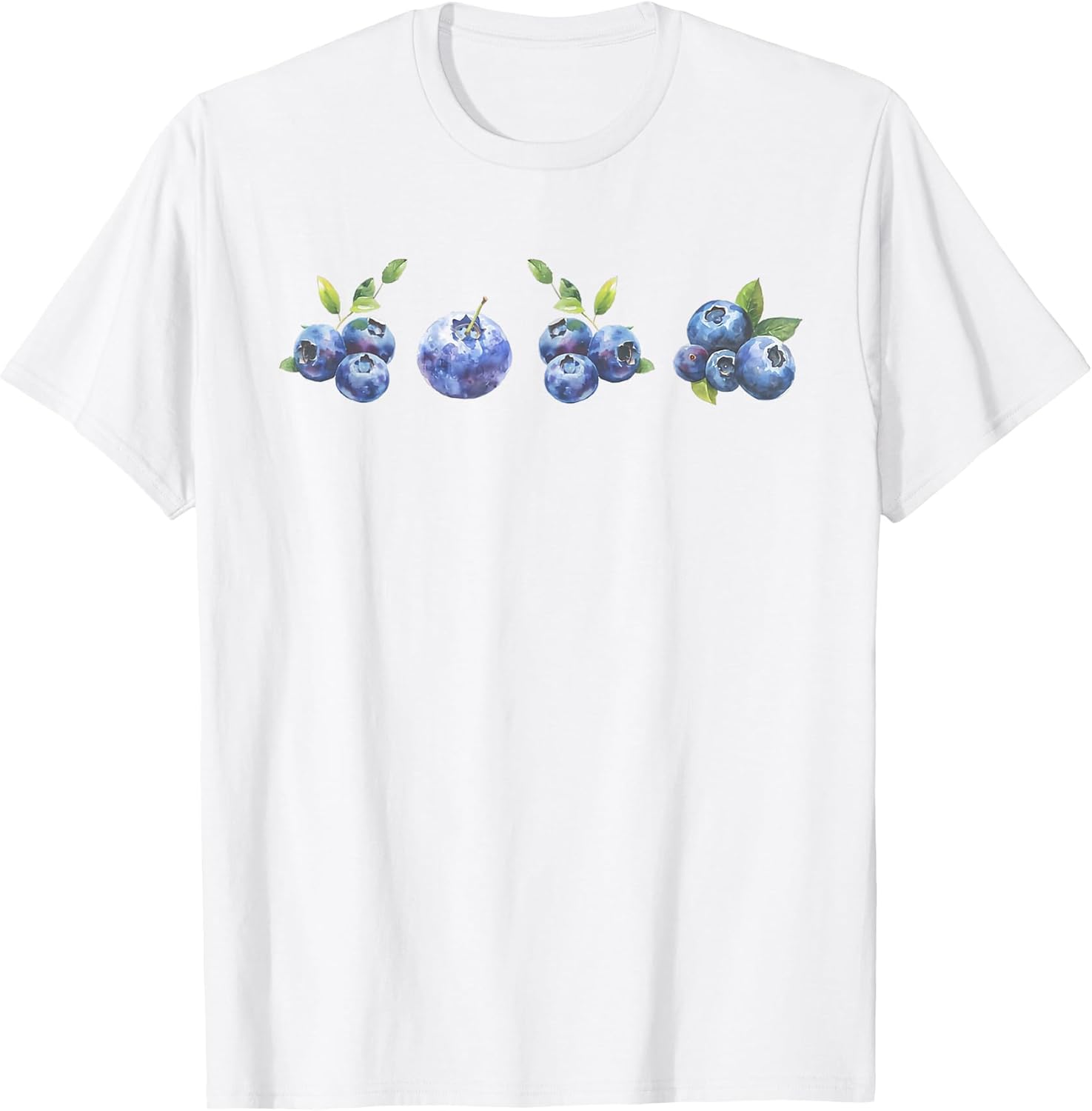 Blueberry Summer Cottagecore Berries Aesthetic Botanical Unisex , , , Long Sleeve Tee