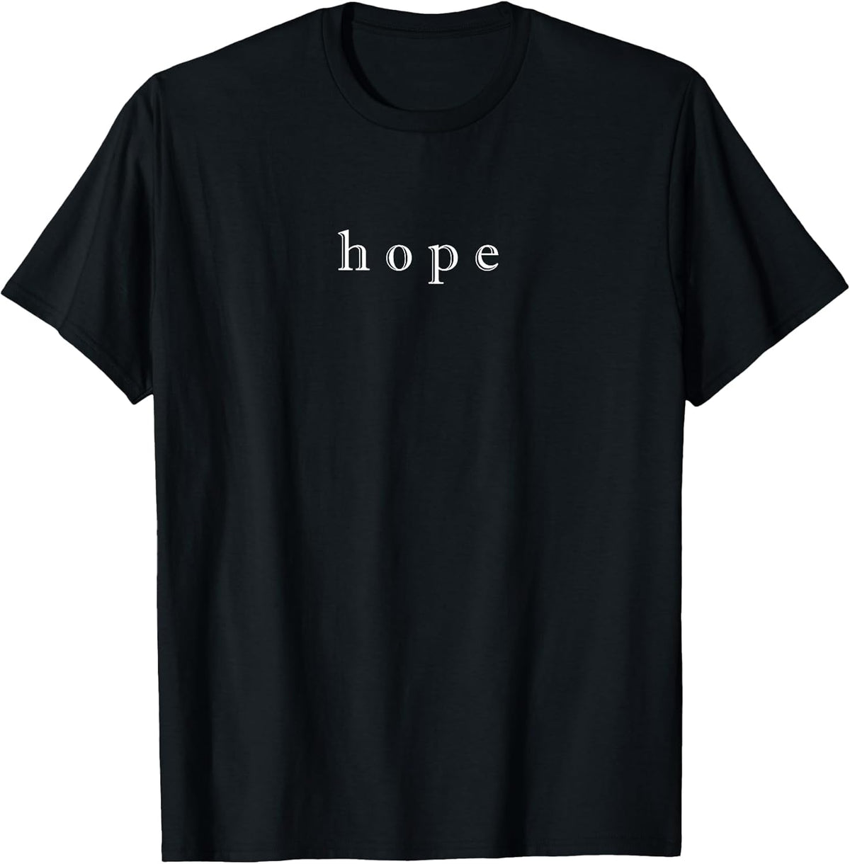 Hope Minimalist Design White Typography Motivational Unisex , , , Long Sleeve Tee