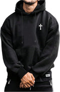 s for Men Graphic Print Drawstring Drop Shoulder Long Sleeve Pullover Tops