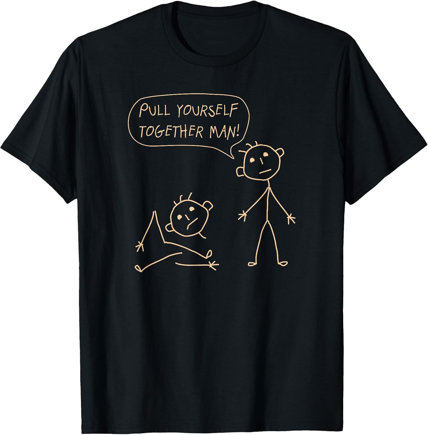 Pull Yourself Together Man Boys Sarcasm Sarcastic for Son Unisex , , , Long Sleeve Tee