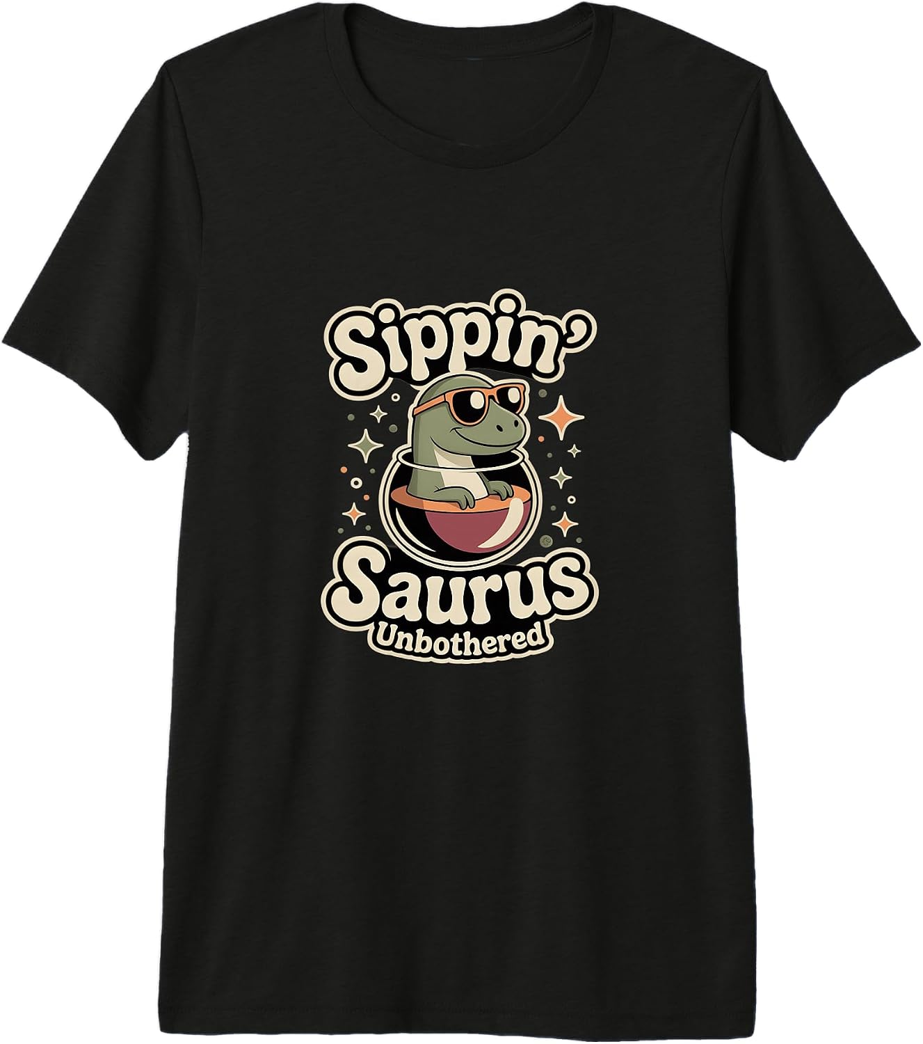 Relaxed Dinosaur Wine Lover Sippin