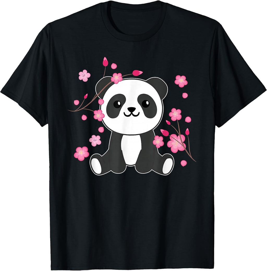 Cute Animals In Cherry Blossoms With Petals