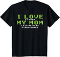 Kids Gamer Love My Mom Lets Me Play Video Games Funny Gaming Boys Unisex , , , Long Sleeve Tee