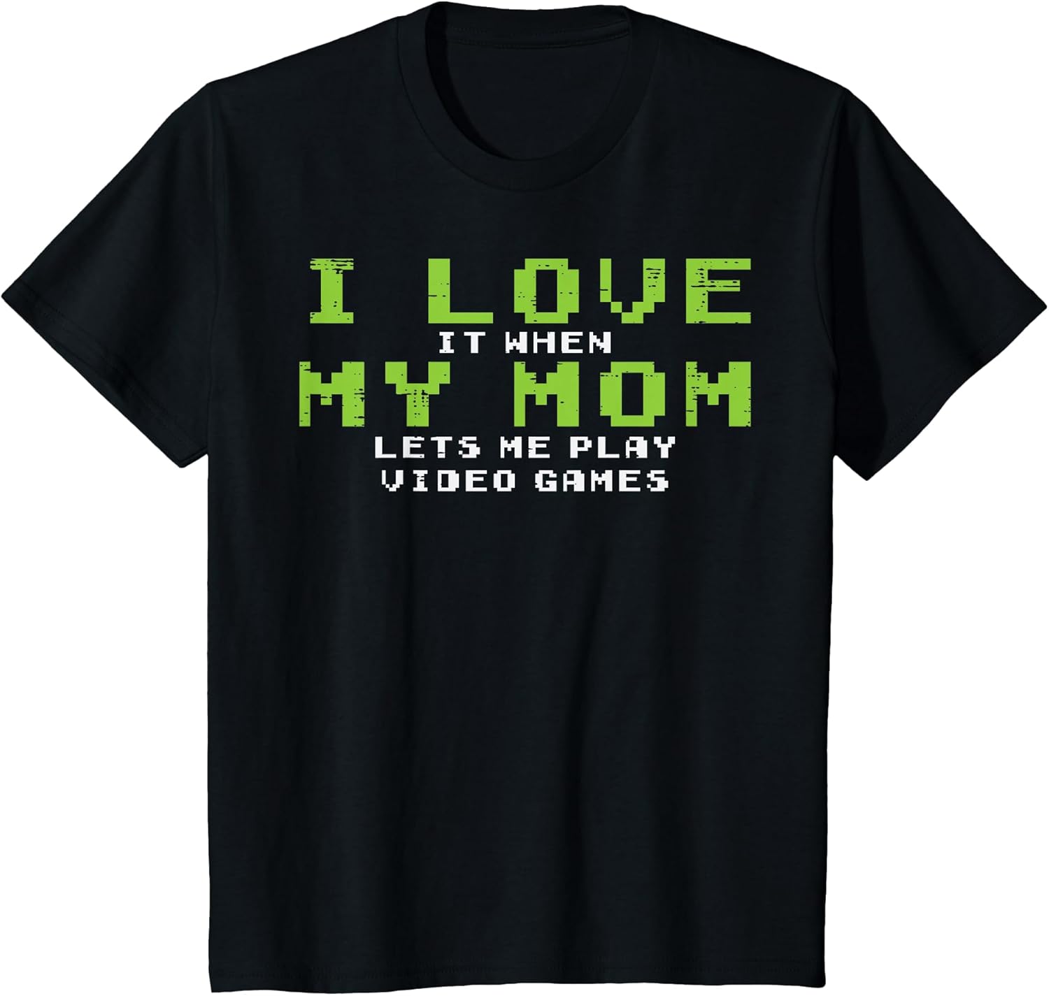 Kids Gamer Love My Mom Lets Me Play Video Games Funny Gaming Boys Unisex , , , Long Sleeve Tee