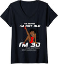 Womens Black Betty Birthday Boop Motivational V-Neck Unisex , , , Long Sleeve Tee
