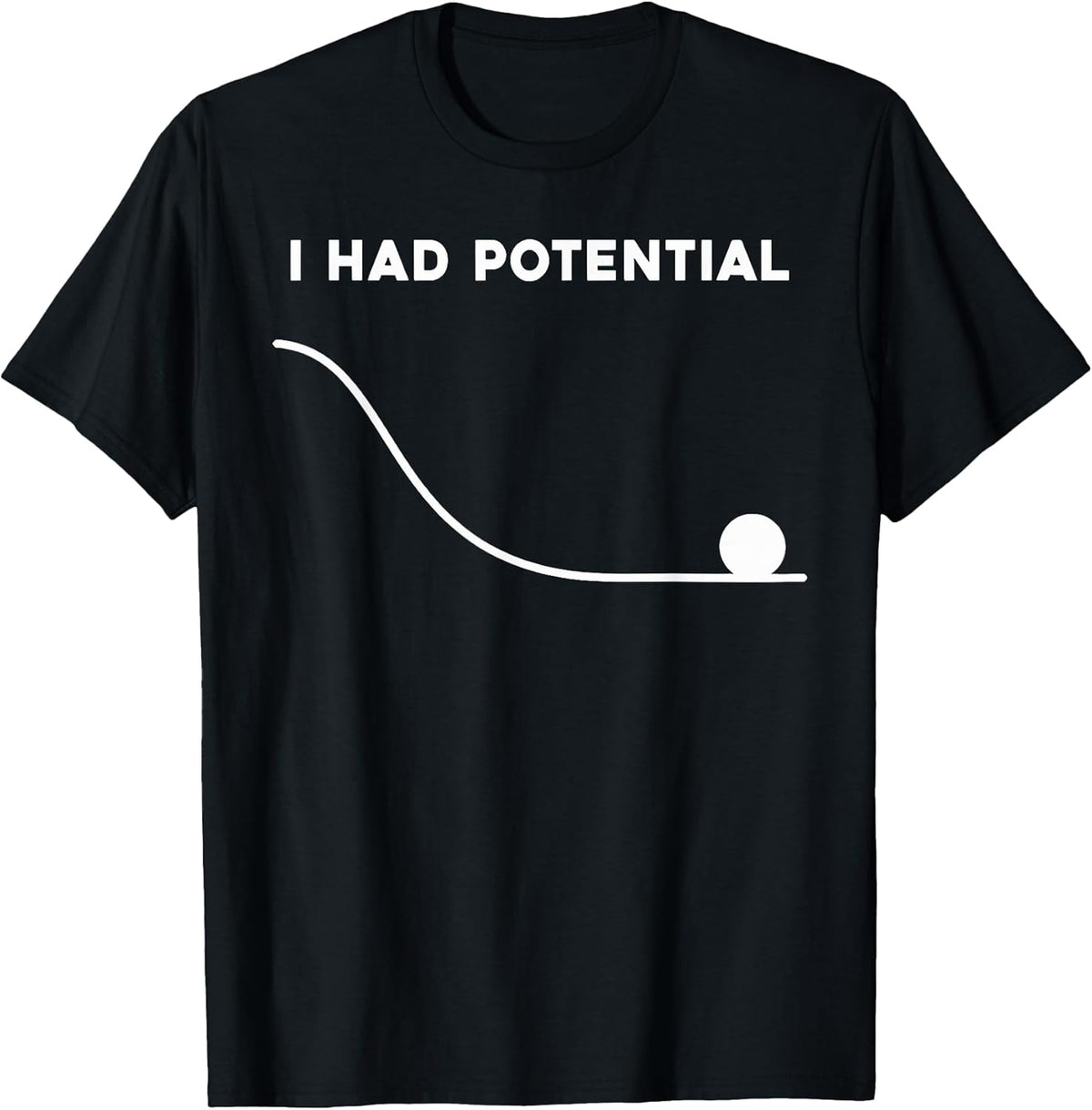 I Had Potential Funny Sarcastic Minimal Quote Unisex , , , Long Sleeve Tee