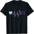 Heartbeat Cat Lover Shirt for Women Animal Cute Cat Unisex , , , Long Sleeve Tee