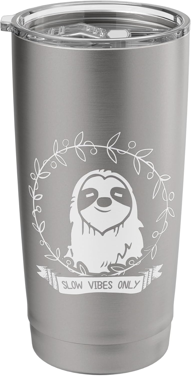 Slow Vibes Only Shirt Sloth Yoga Meditation Gift