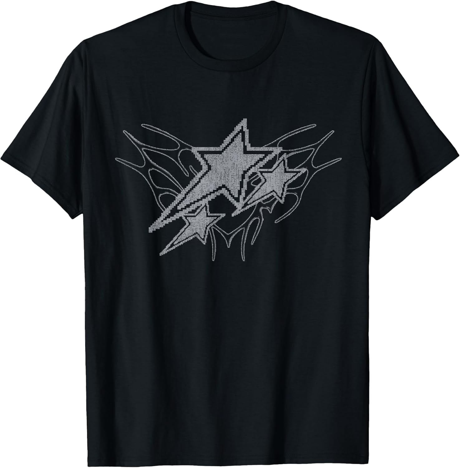 Y2k Stars 2000s Tattoo Vintage Grunge Graphic Unisex , , , Long Sleeve Tee
