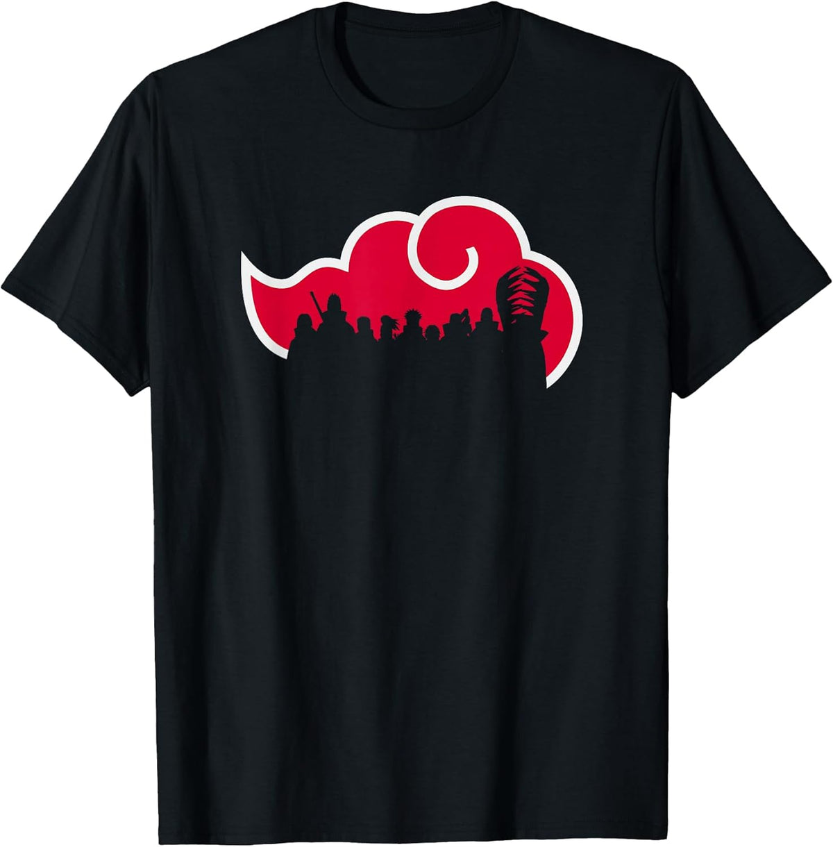 Shippuden Akatsuki Silhouette Anime Unisex , , , Long Sleeve Tee