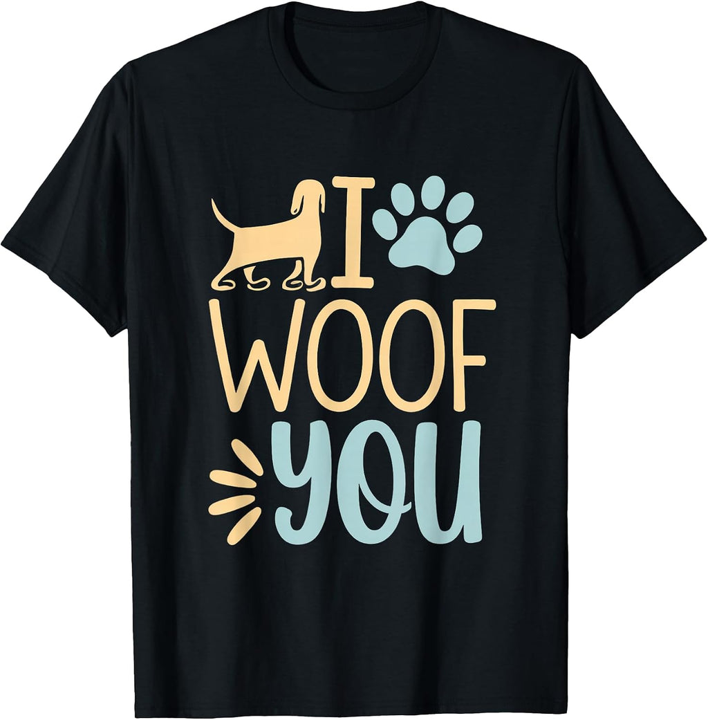 Funny Dog Meme Funny Dog Quotes I Woof You Shirt