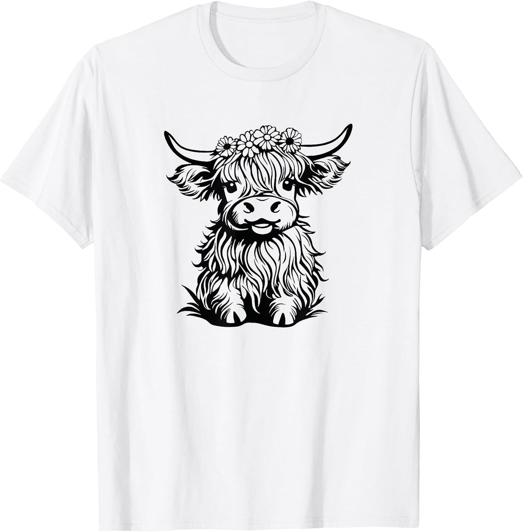 Highland Cow Cute Animal Farm Life Funny Animal
