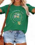 Mental Health Matters Shirt Women All Lights Turned Off Graphic Tees Wildflowers Inspirational Tops