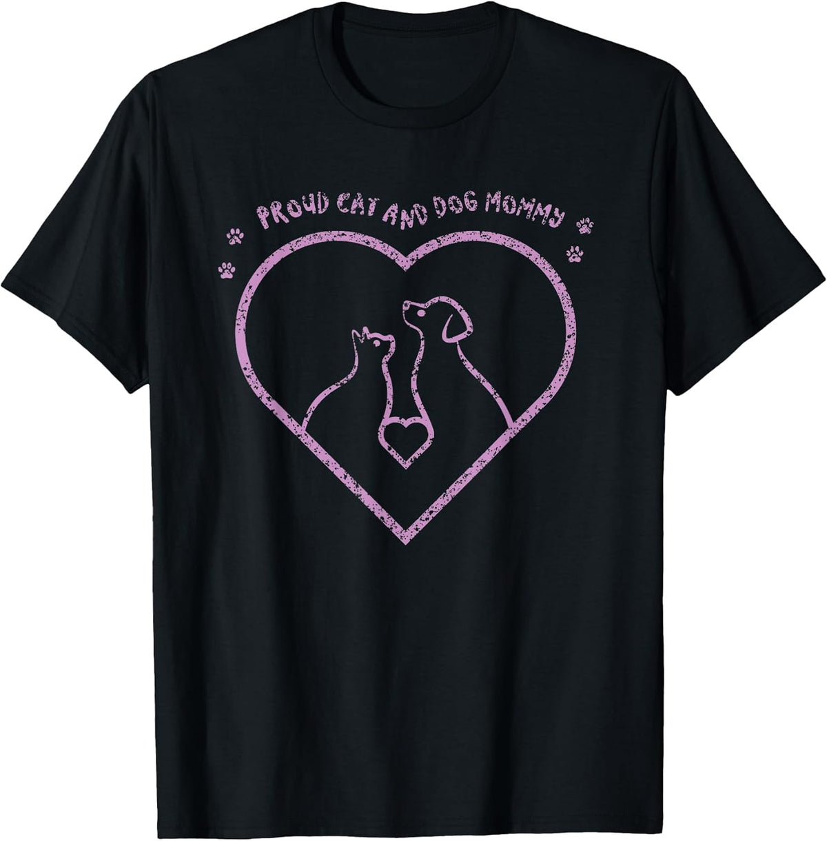 Proud Cat And Dog Mommy Dogs Lover Cats Mom Mother Mama Unisex , , , Long Sleeve Tee