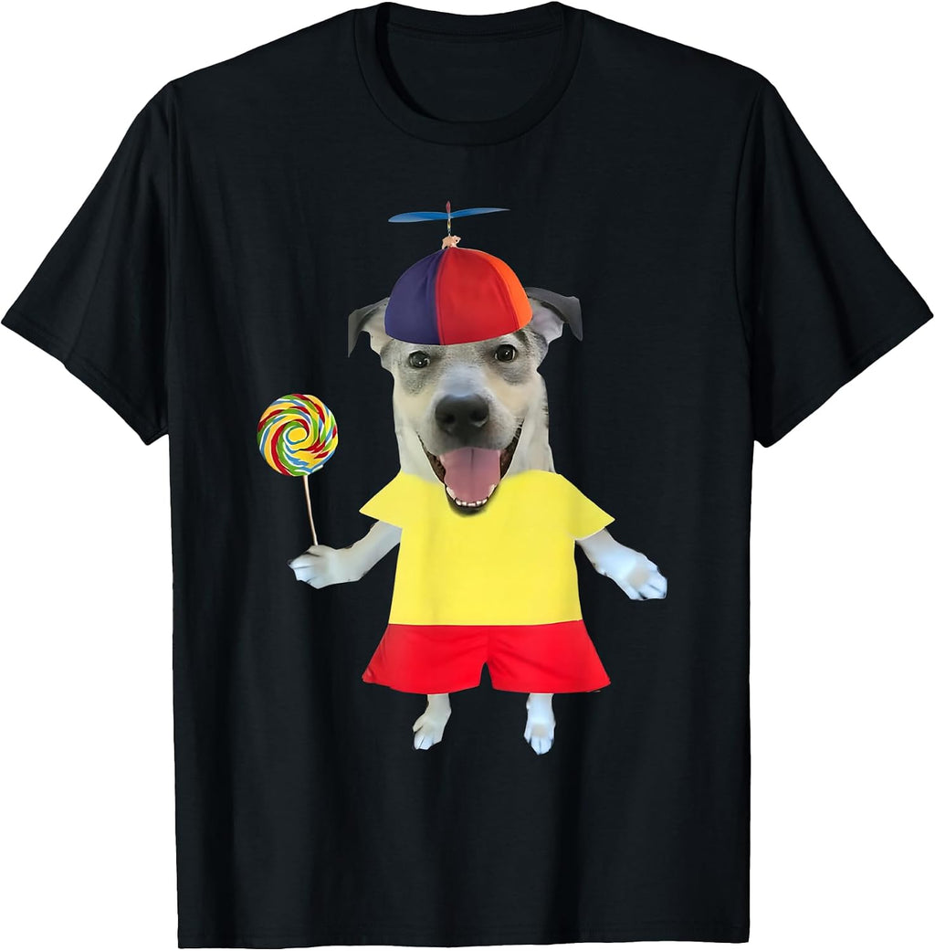 Funny Silly Dog With Lollipop Meme Tees