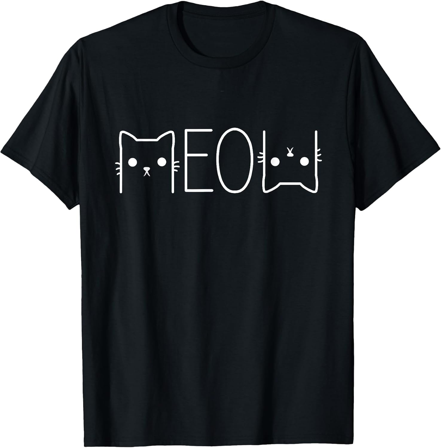 Funny Meow Graphic Merch Casual Cat Lover Cute Cat Meme Unisex , , , Long Sleeve Tee