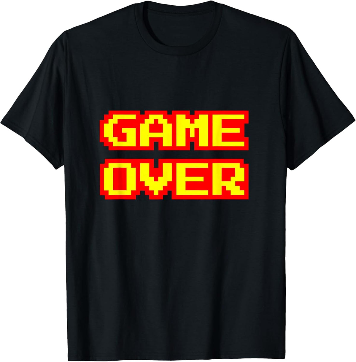 Game Over Vintage Retro Arcade Video Games Gaming Gift Unisex , , , Long Sleeve Tee