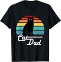 Cat Dad - Vintage Style Cat Lover Gift Unisex , , , Long Sleeve Tee