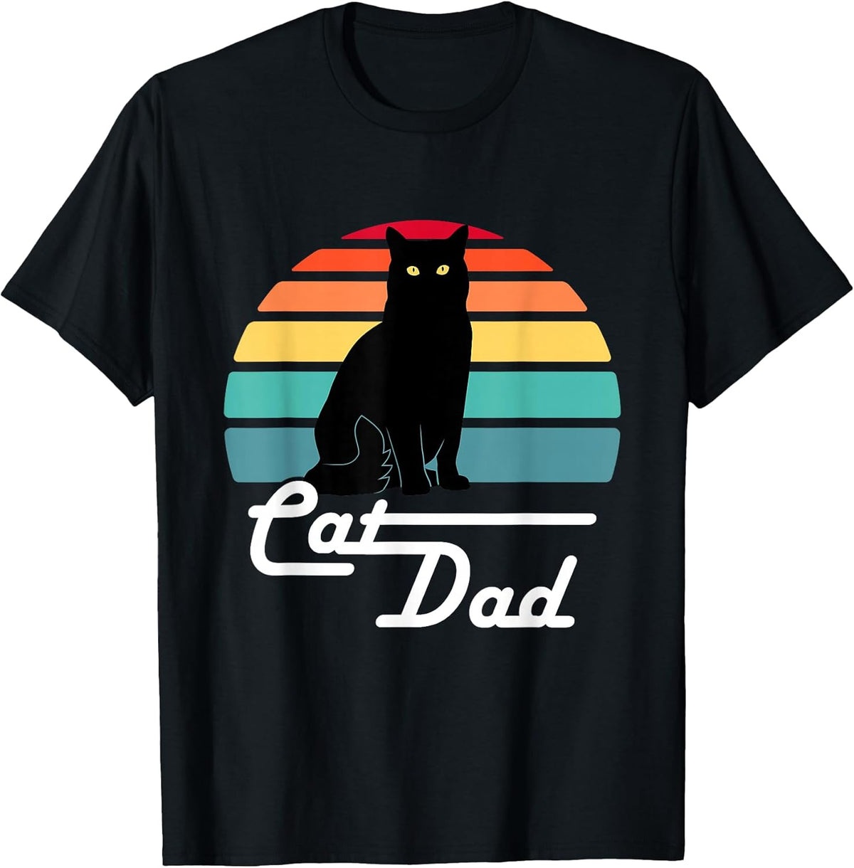 Cat Dad - Vintage Style Cat Lover Gift Unisex , , , Long Sleeve Tee