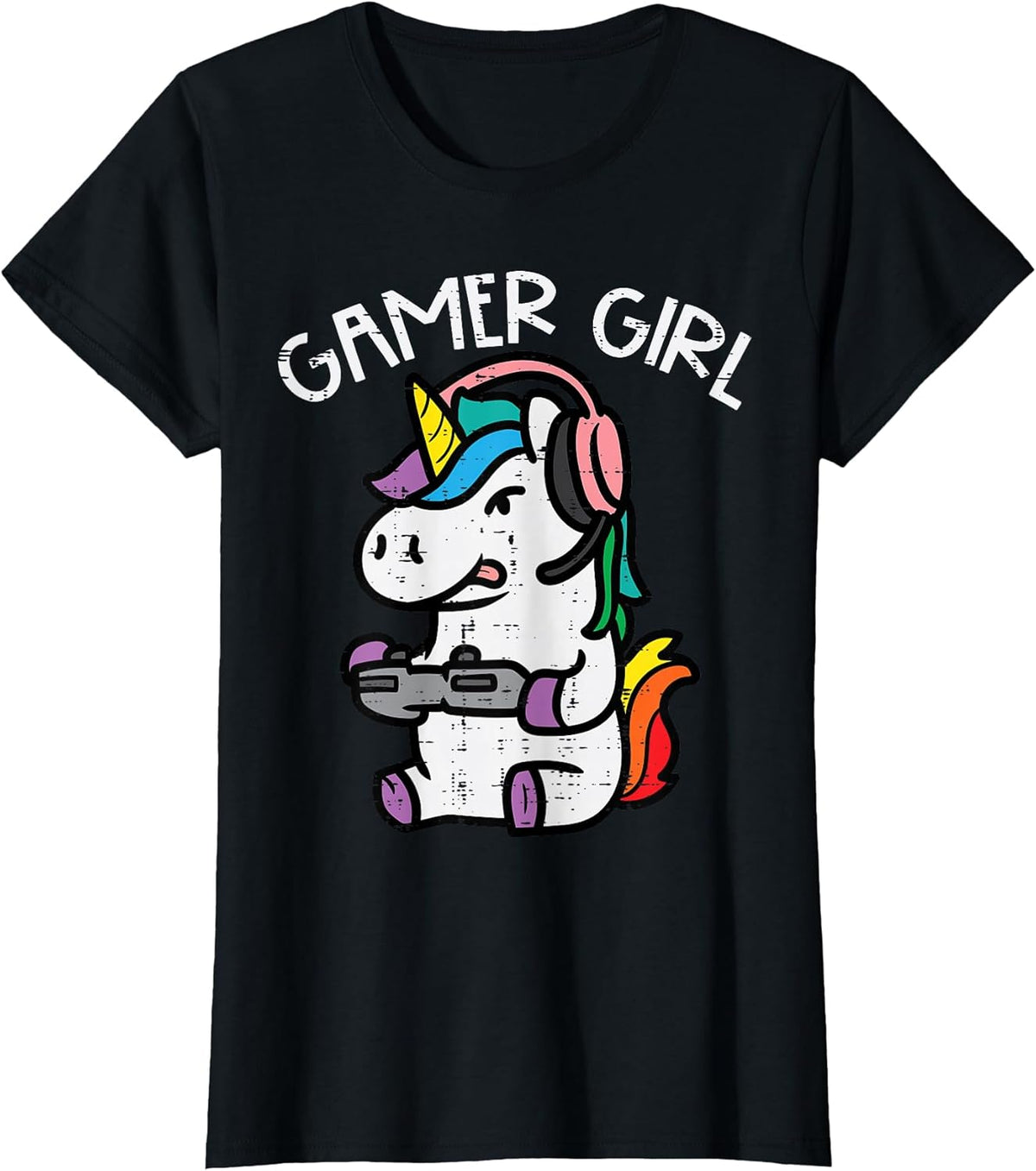 Gamer Girl Unicorn Video Gaming Women Kids Toddler Youth Unisex , , , Long Sleeve Tee
